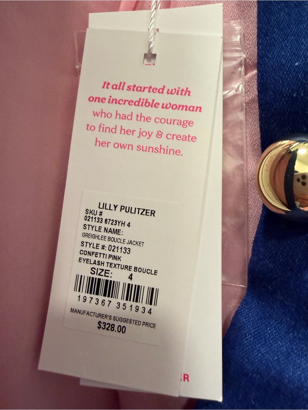 Lilly Pulitzer GREIGHLEE BOUCLE JACKET 4 - Picture 3 of 5